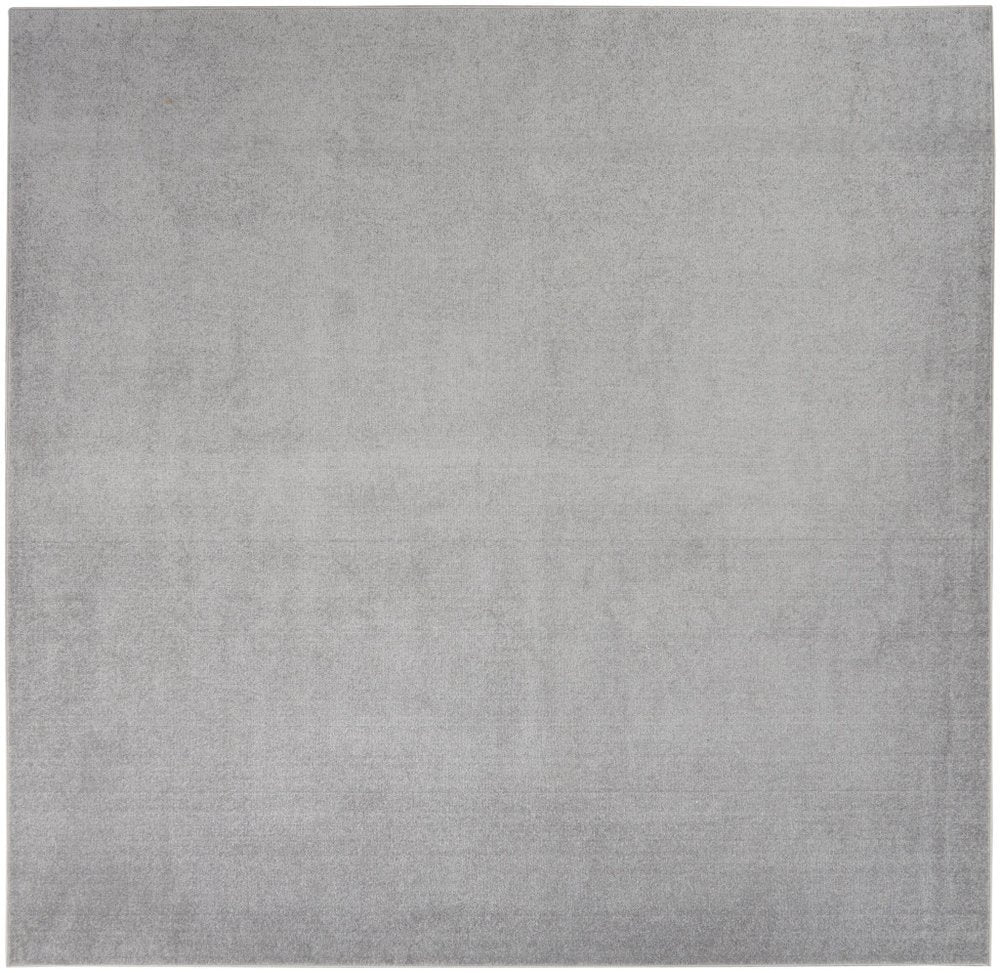 9' Gray Square Indoor Outdoor Area Rug