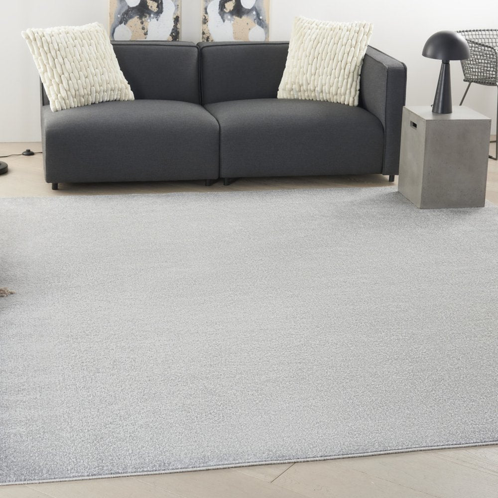 9' Gray Square Indoor Outdoor Area Rug
