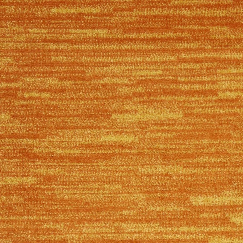 6' Orange Indoor Outdoor Runner Rug