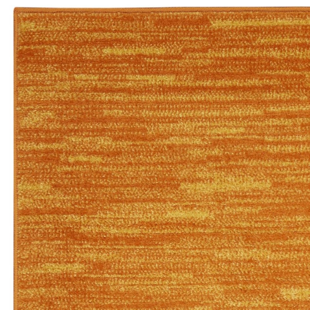 10' Orange Indoor Outdoor Runner Rug