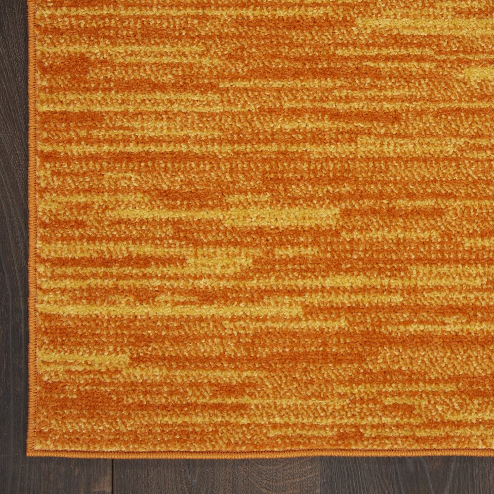 10' Orange Indoor Outdoor Runner Rug