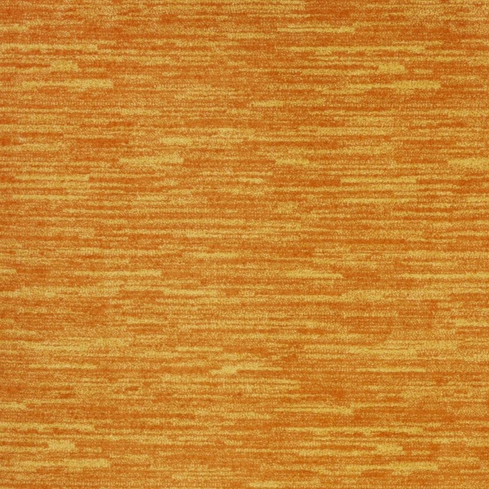6' X 9' Orange Indoor Outdoor Area Rug