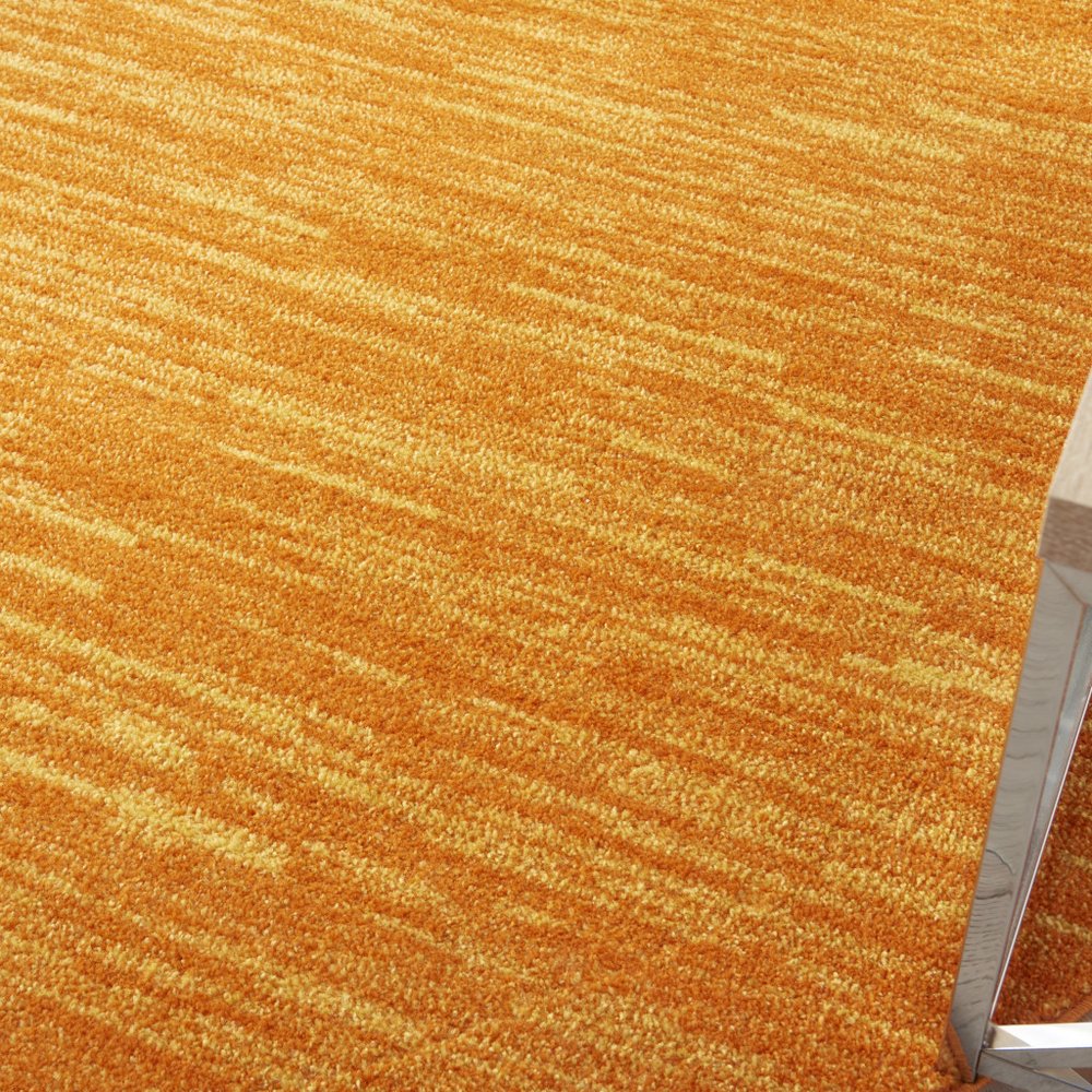 8' X 8' Orange Round Indoor Outdoor Area Rug