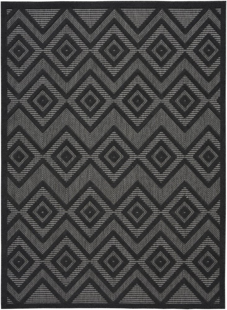 6' X 9' Charcoal Indoor Outdoor Area Rug