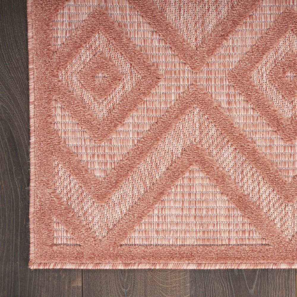 5' X 7' Coral Indoor Outdoor Area Rug