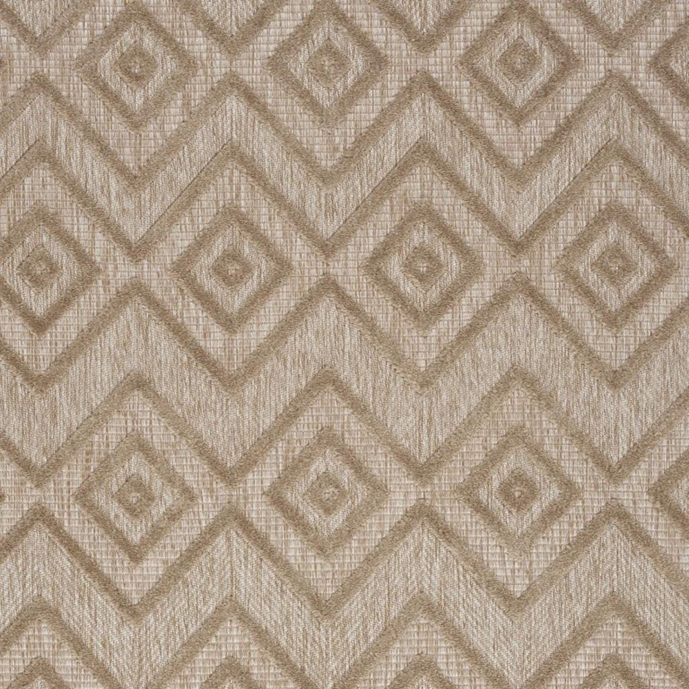 6' X 9' Beige Indoor Outdoor Area Rug