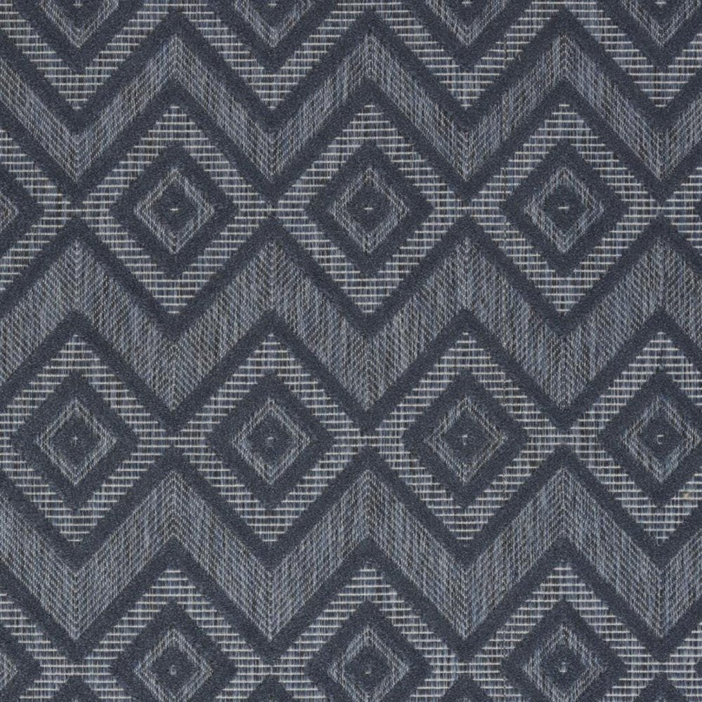 6' X 9' Blue Indoor Outdoor Area Rug