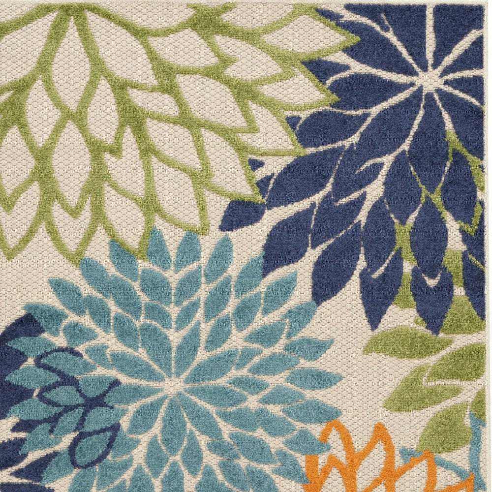 3' X 5' Cream Indoor Outdoor Area Rug