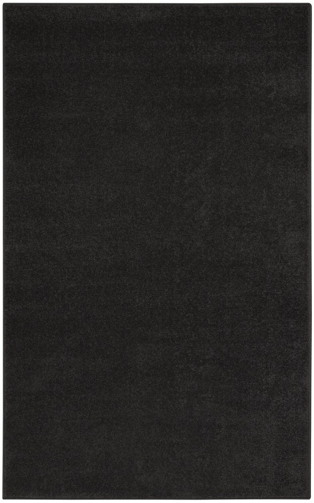 3' X 5' Black Stain Resistant Indoor Outdoor Area Rug