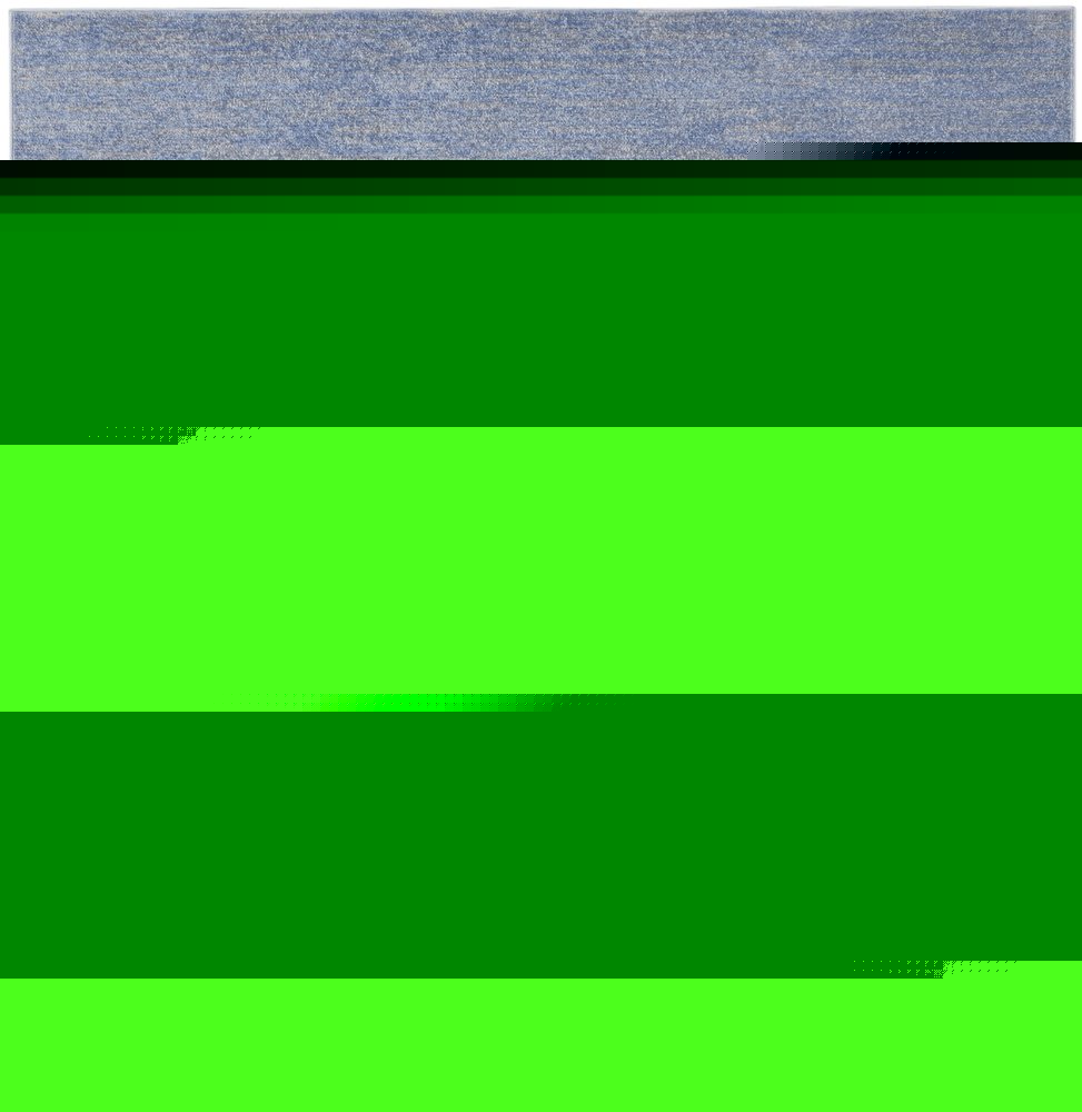 5' X 5' Blue And Gray Square Indoor Outdoor Area Rug