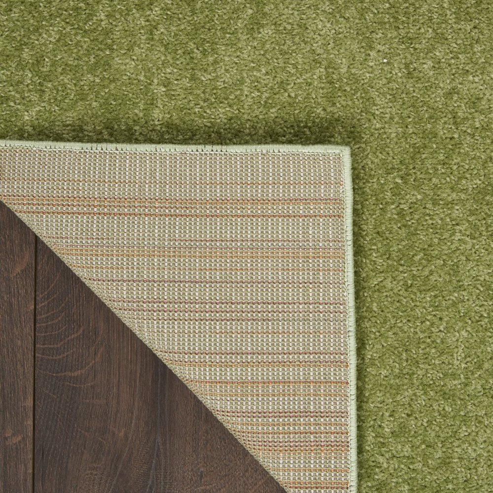 4' Runner Green Indoor Outdoor Runner Rug