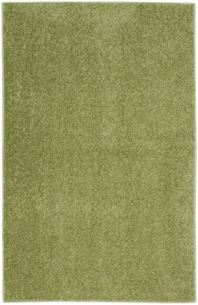 4' Runner Green Indoor Outdoor Runner Rug