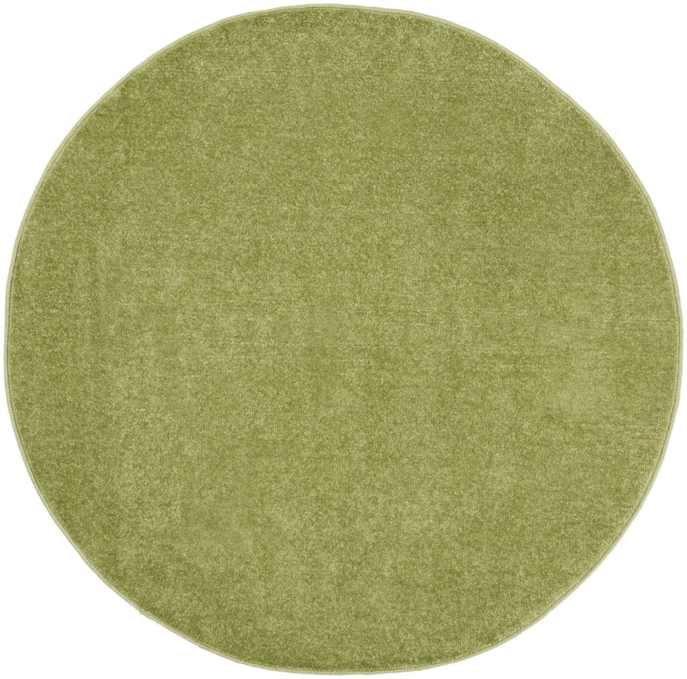 4' Green Round Indoor Outdoor Area Rug