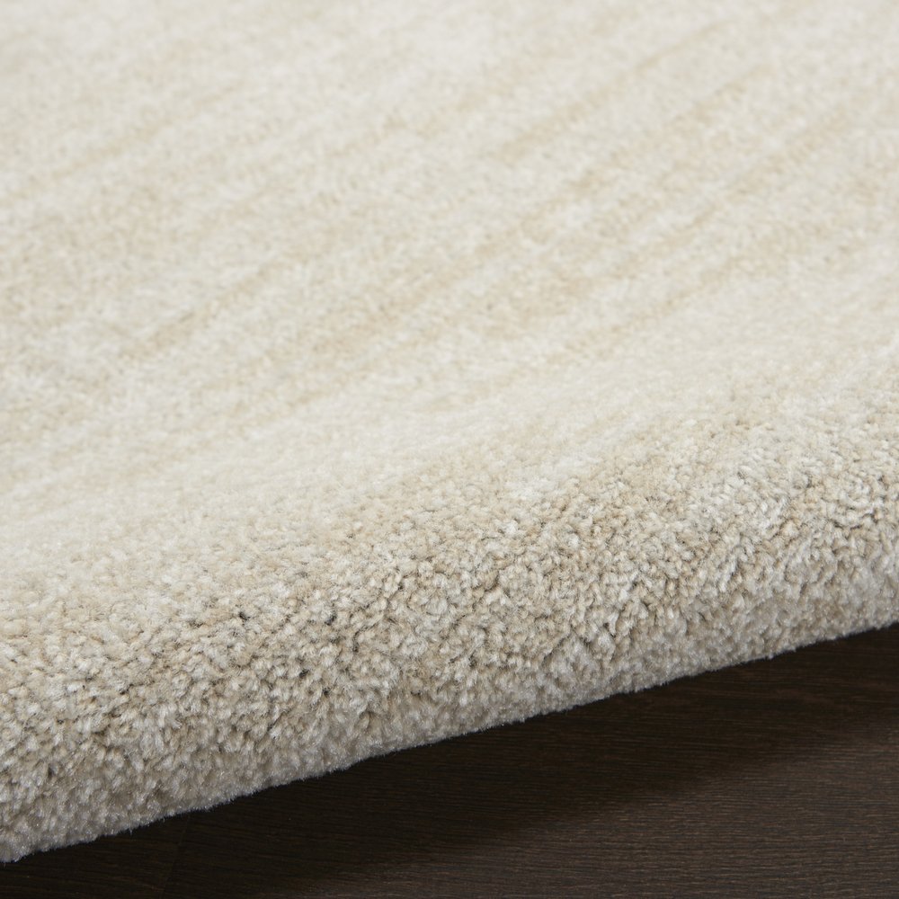 4' Beige And Ivory Round Indoor Outdoor Area Rug