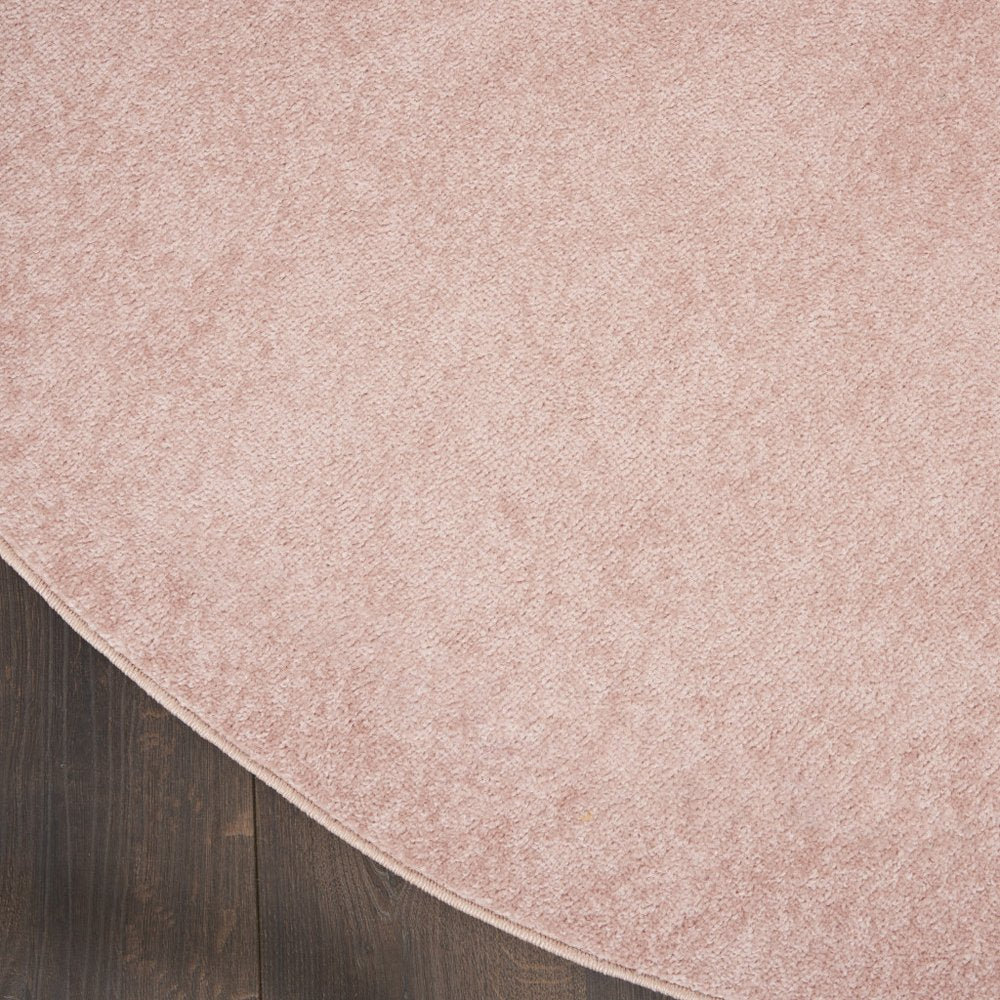 6' X 6' Pink Round Indoor Outdoor Area Rug