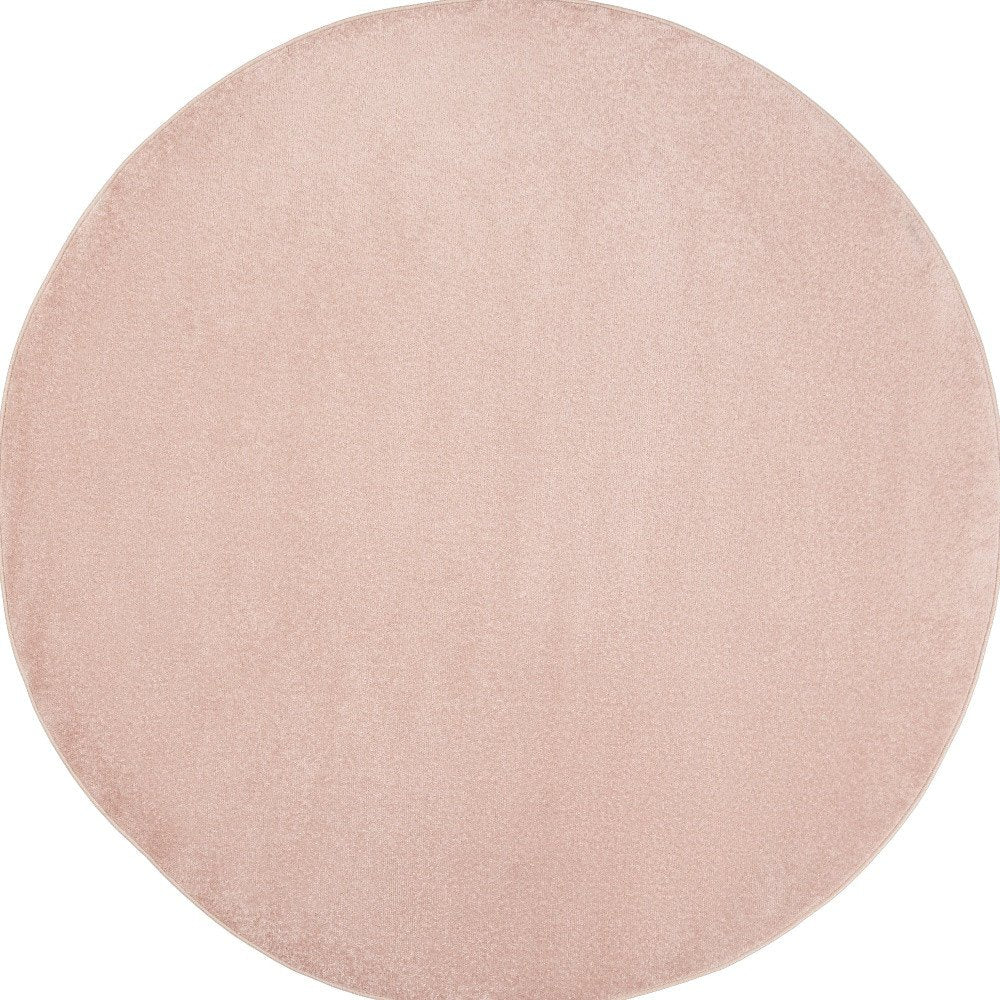 6' X 6' Pink Round Indoor Outdoor Area Rug