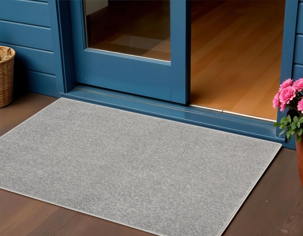3' X 5' Gray Indoor Outdoor Area Rug
