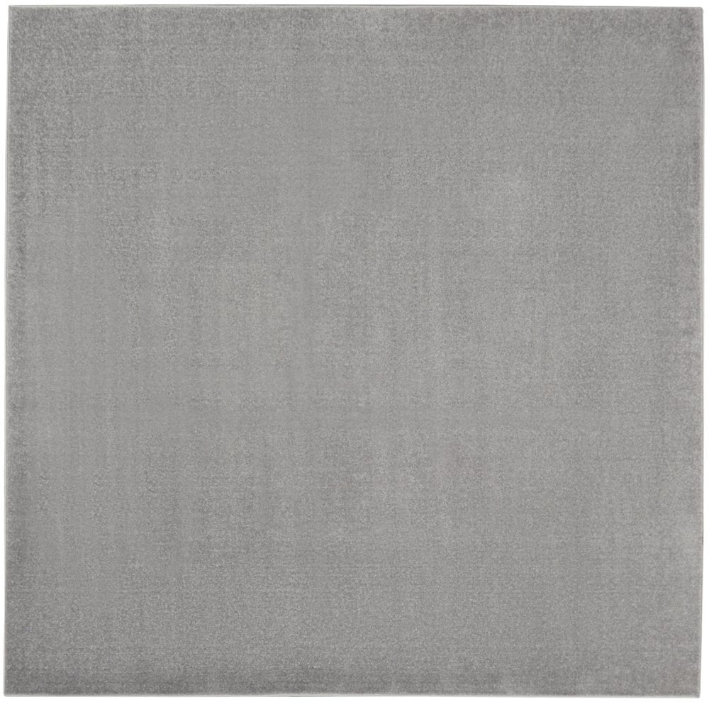 5' X 5' Gray Square Indoor Outdoor Area Rug