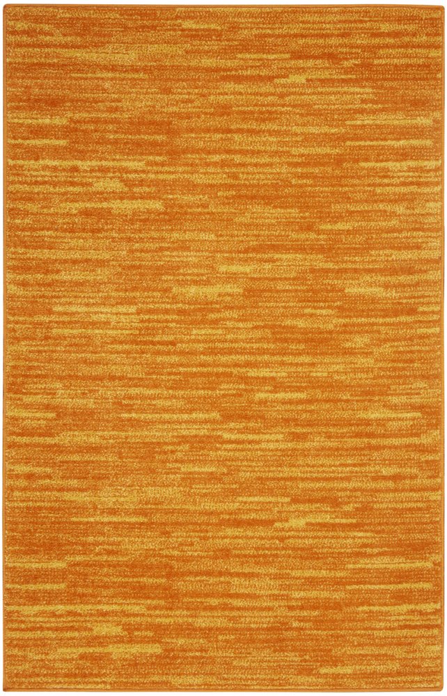 3' X 5' Orange Indoor Outdoor Area Rug