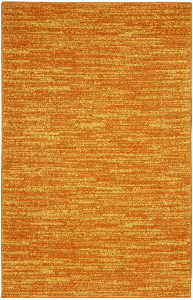 3' X 5' Orange Indoor Outdoor Area Rug