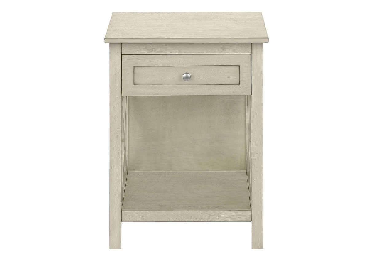 Accent End Table, 2 Tier, Storage Drawer, Transitional Style by Couch.com