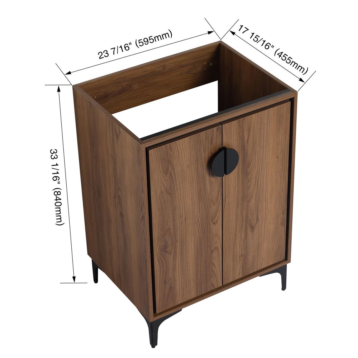 Modern Bathroom Vanity Storage Cabinet With Soft Closing Doors And Engineered Wood Construction by Couch.com