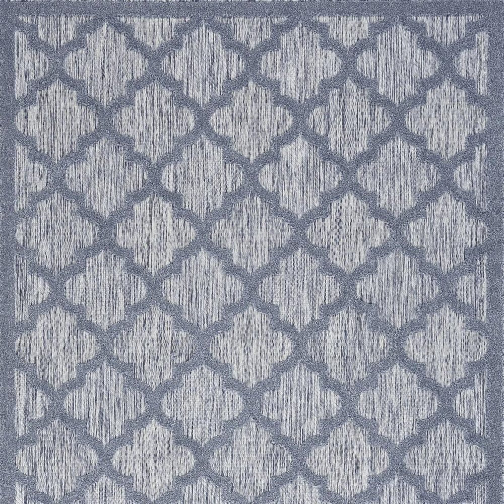 4' X 6' Denim Blue Indoor Outdoor Area Rug