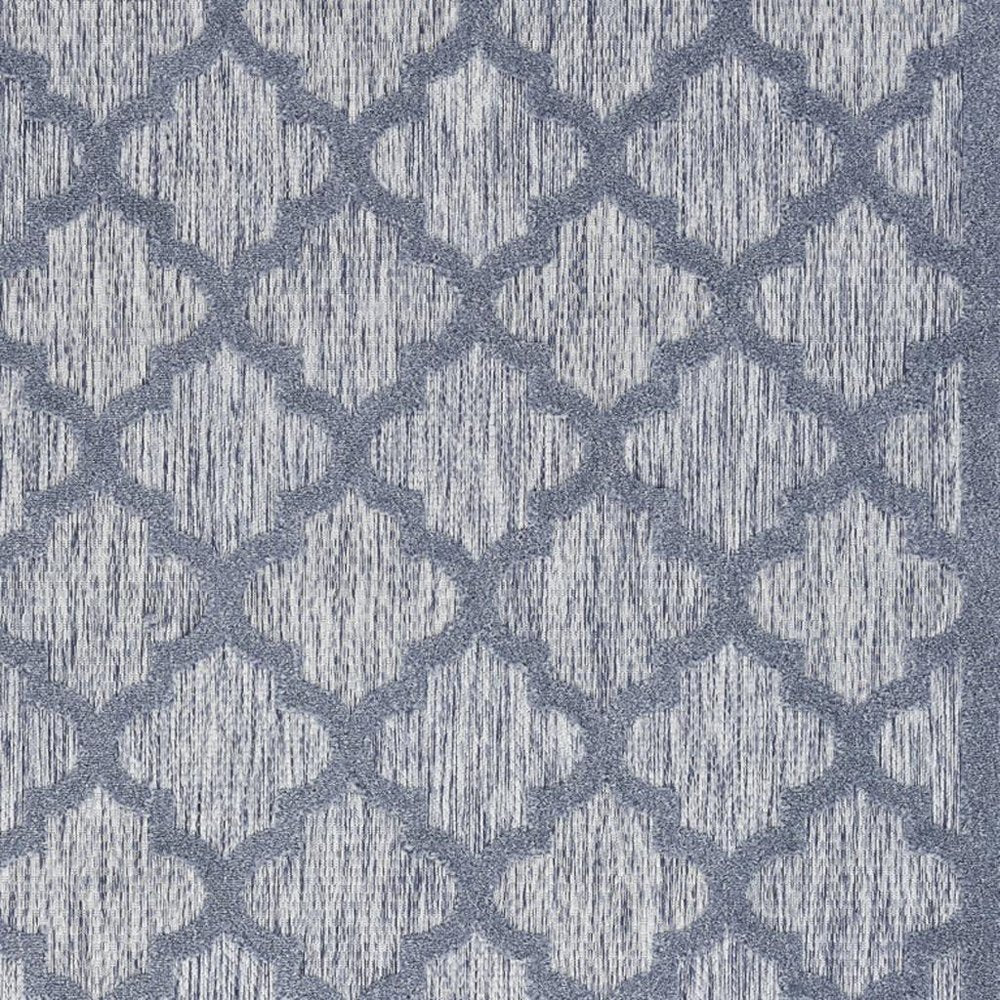 5' X 7' Denim Blue Indoor Outdoor Area Rug