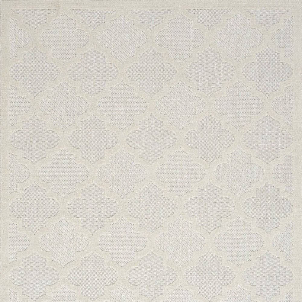 5' X 7' Ivory Indoor Outdoor Area Rug