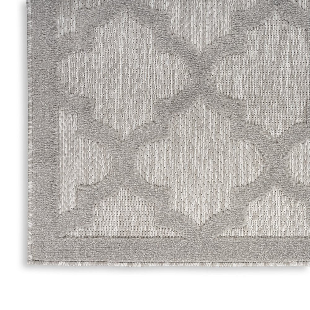 4' X 6' Gray Indoor Outdoor Area Rug