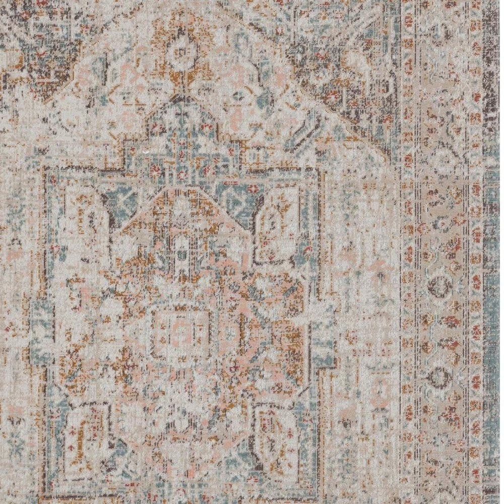 8' X 10' Beige Indoor Outdoor Area Rug