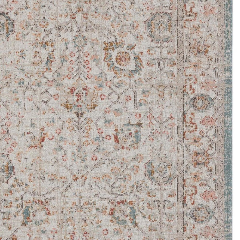 8' X 10' Beige Indoor Outdoor Area Rug