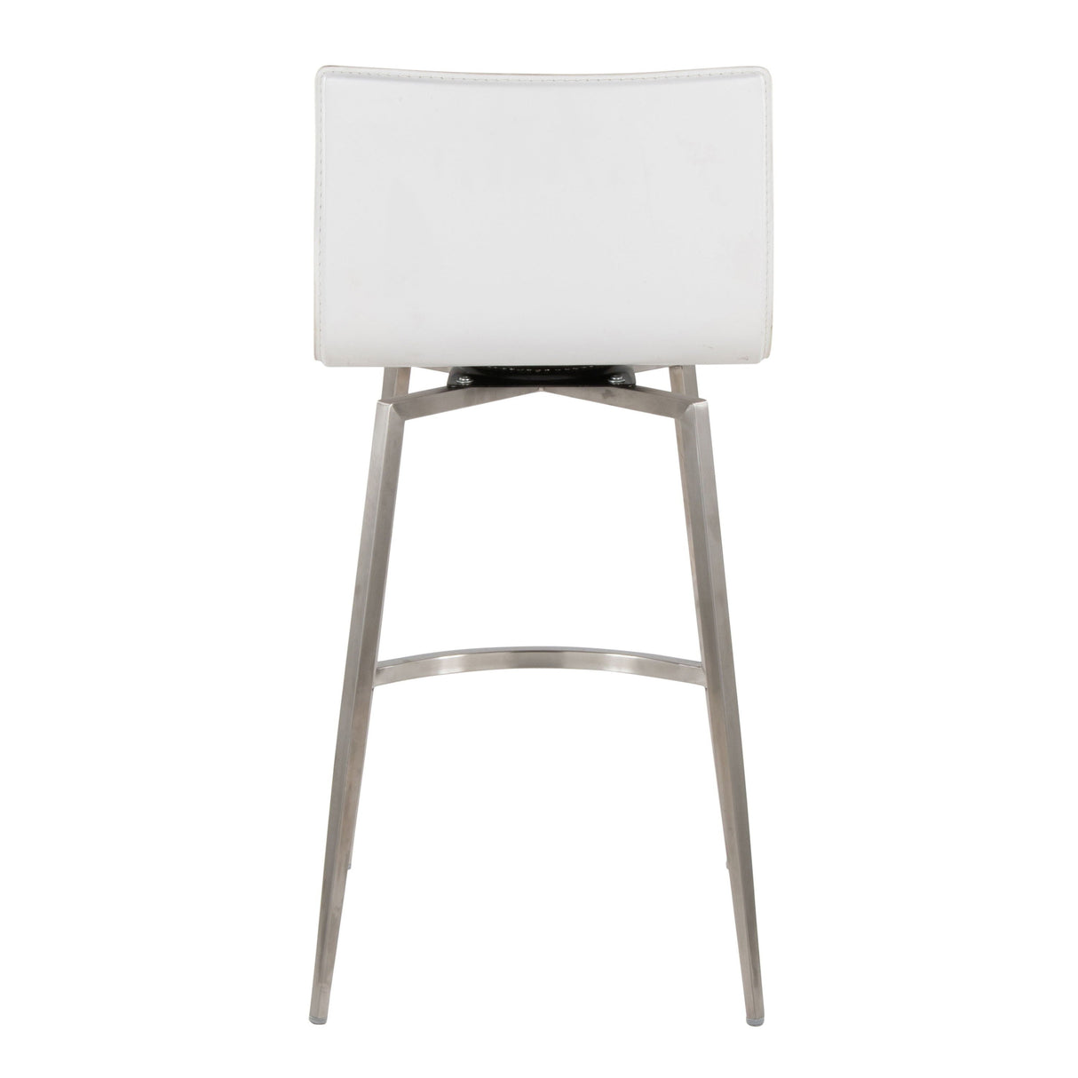 Mara - Upholstered Contemporary Fixed Height Counter Stool With Swivel (Set of 2) - White by Couch.com
