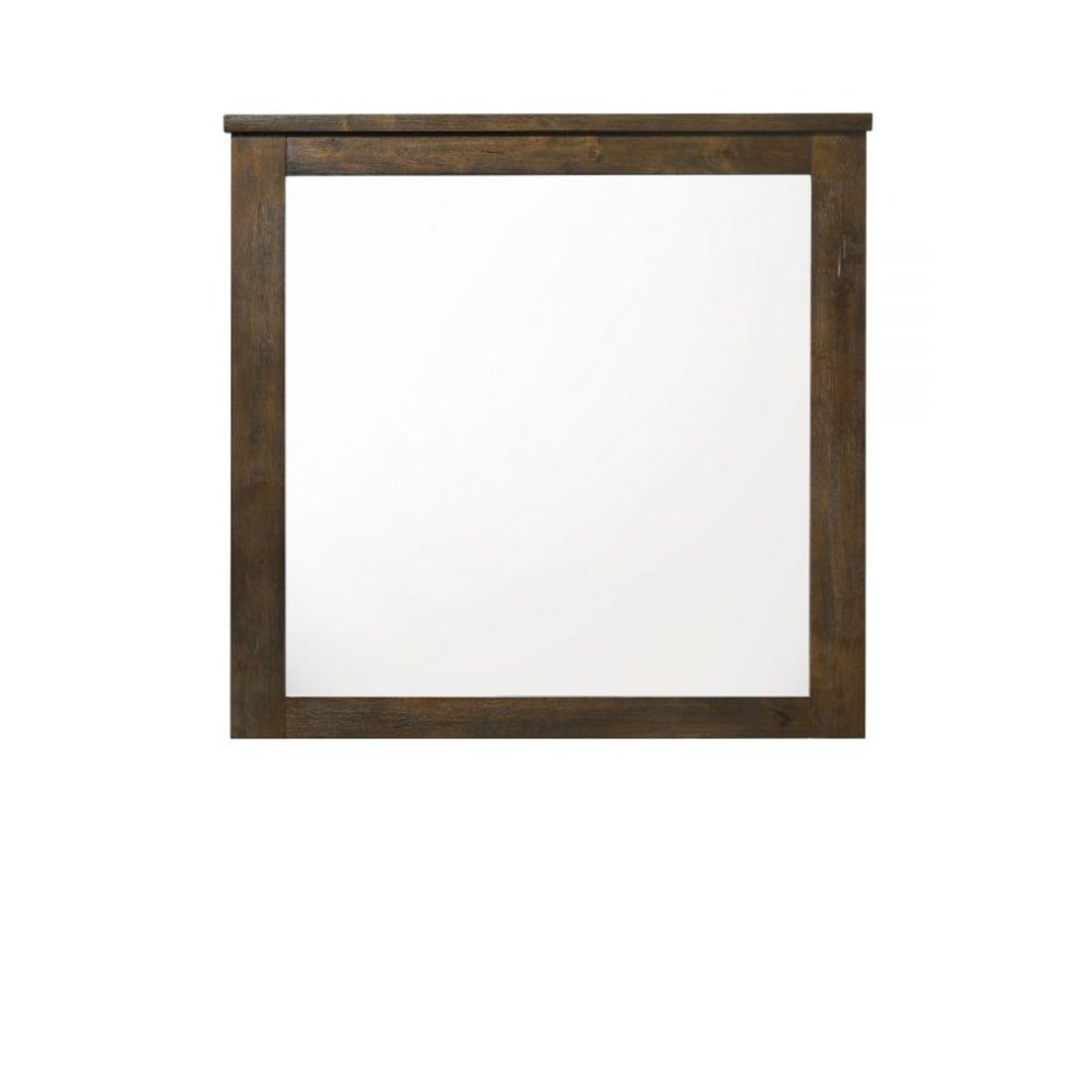 40" Square Wood Framed Mounted Dresser Mirror