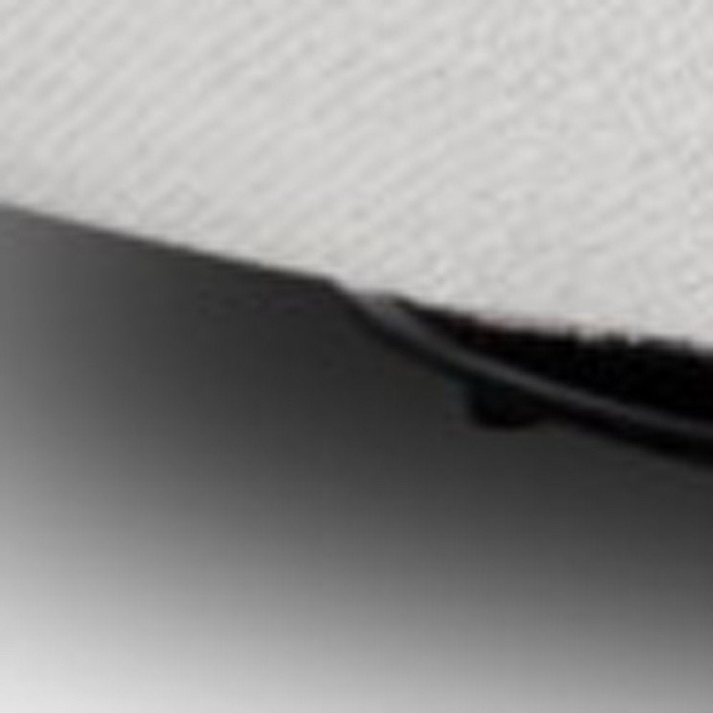 47" Off White And Black Upholstered Swivel Barrel Chair