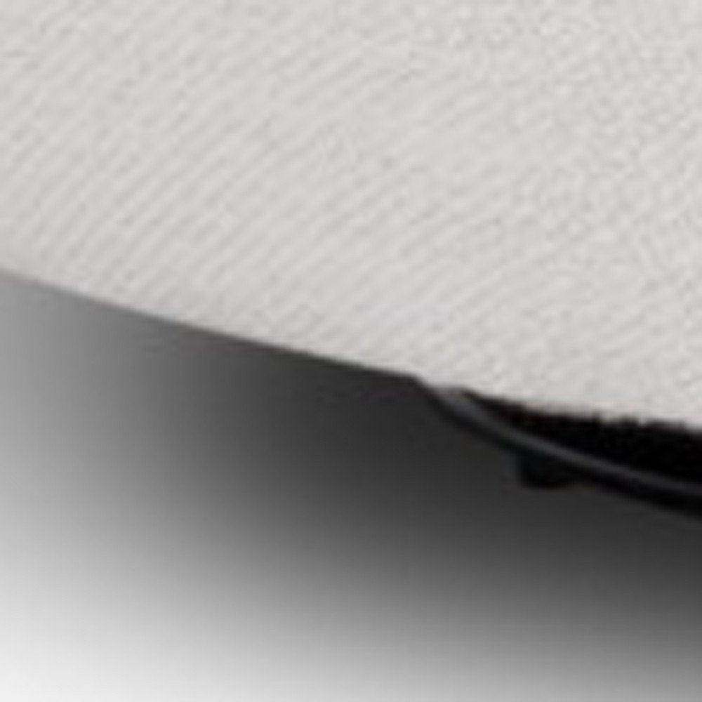 47" Off White And Black Upholstered Swivel Barrel Chair