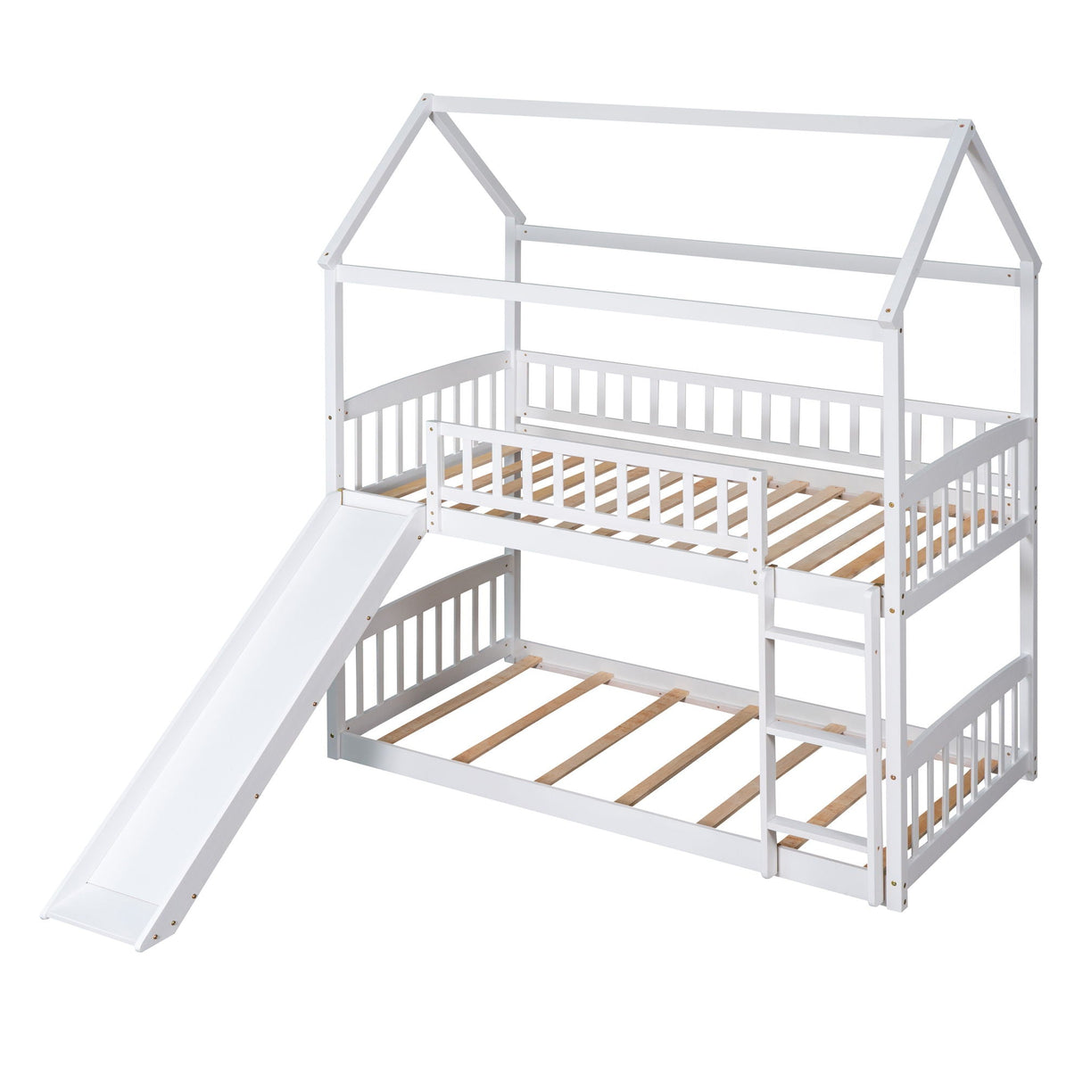 Bunk Bed With Slide, House Bed With Slide by Couch.com