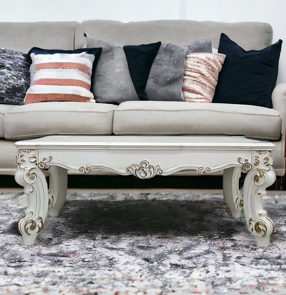 53" Pearl Wood Coffee Table