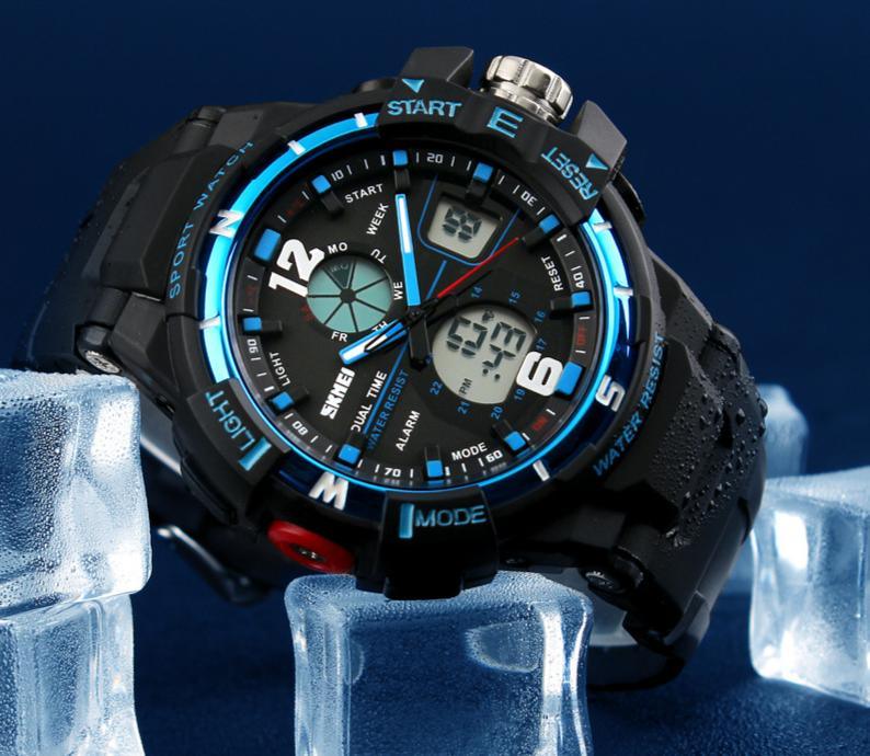 Fashion Digital Army Military Watch Mens Sports Wristwatch Shock Resist Clock Quartz Watch Waterproof 50M