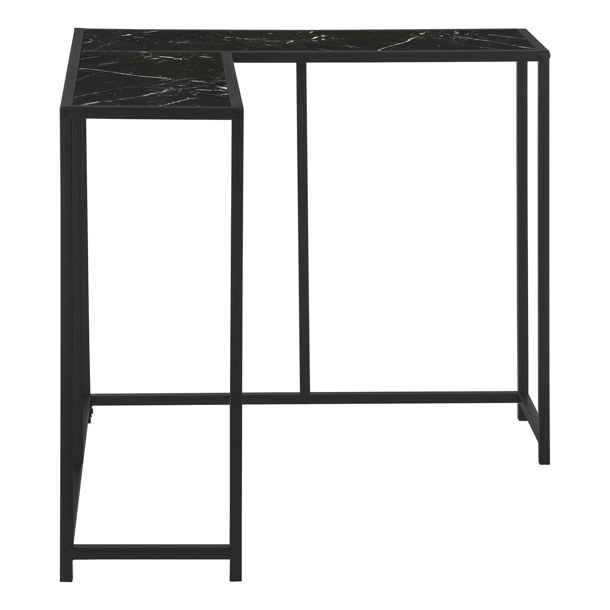 Corner Accent Console Table For Entryway, Unique L-Shaped Design by Couch.com
