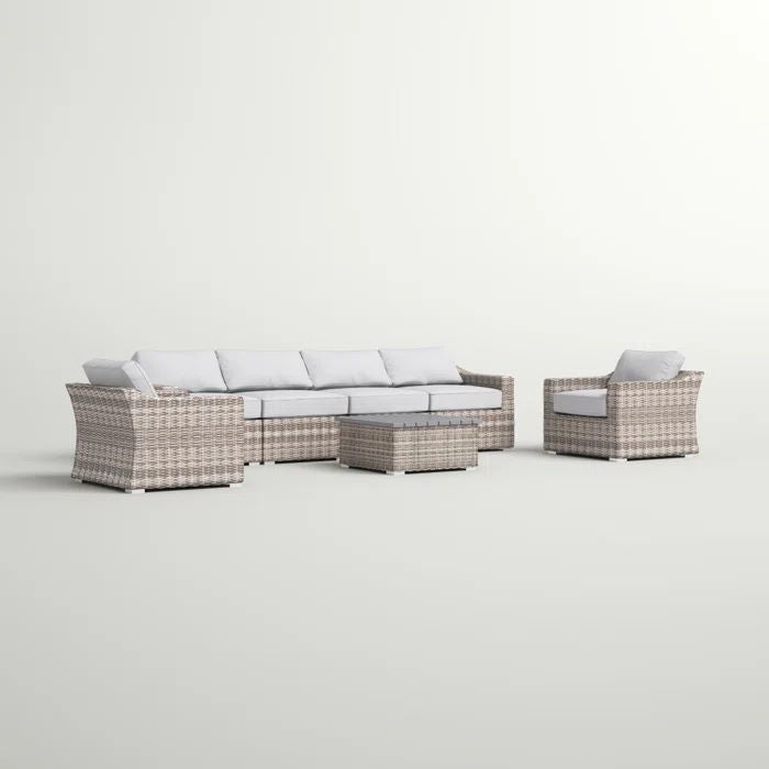 Stylish Sofa Seating Group With Cushions Perfect For Outdoor Gatherings by Couch.com