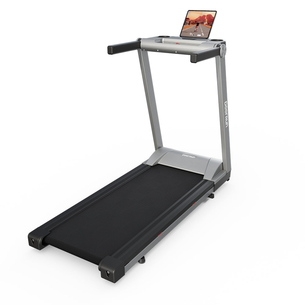 DeerRun A1 Pro Move+ 6% Incline Foldable Treadmill——2025 Upgraded Chip & NFC Support | 350Lbs, 10mph Silver