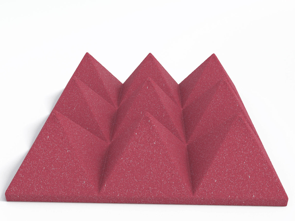 4 Inch Acoustic Foam Pyramid Style Panels - 13 Color Options