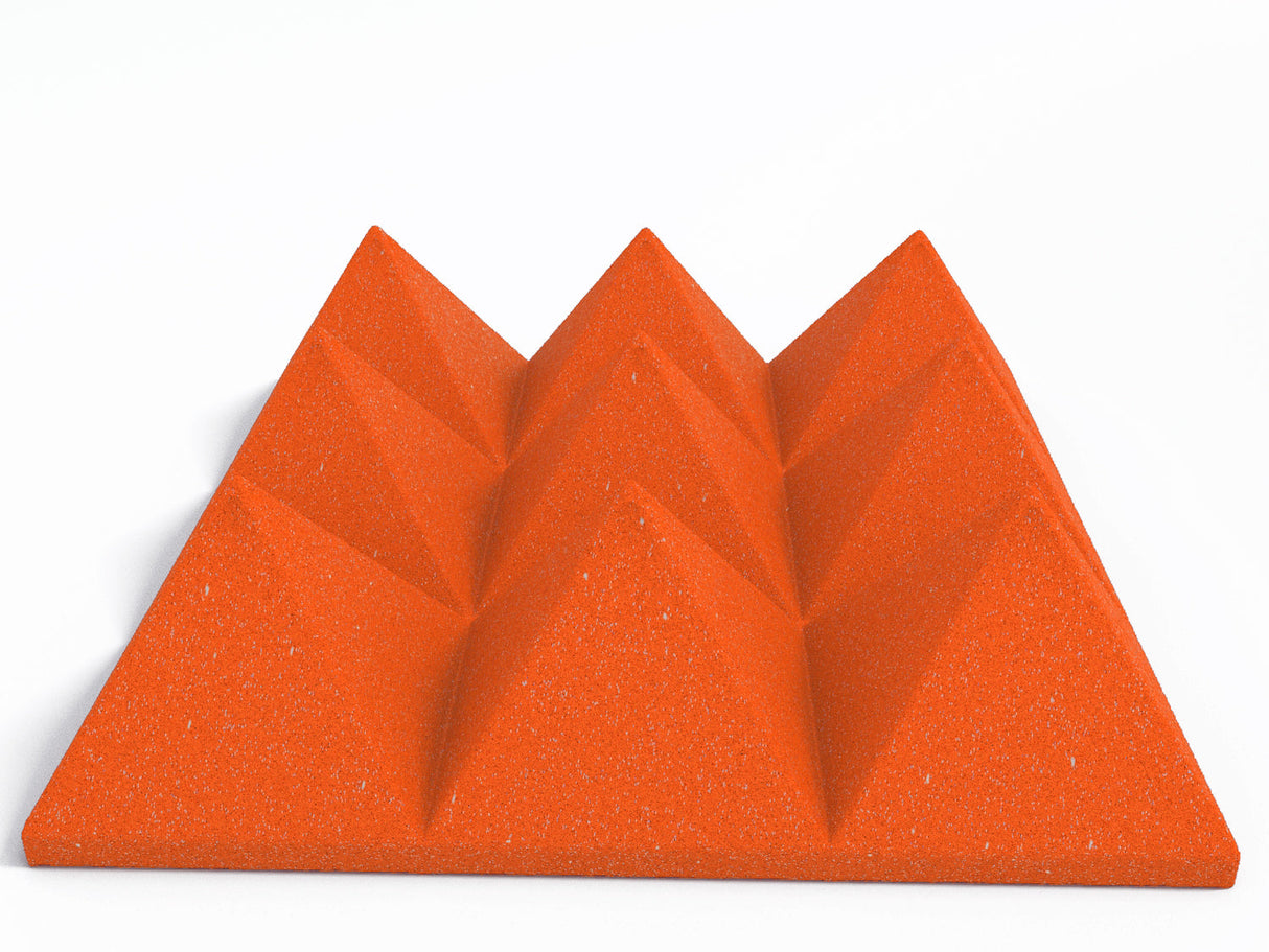 4 Inch Acoustic Foam Pyramid Style Panels - 13 Color Options