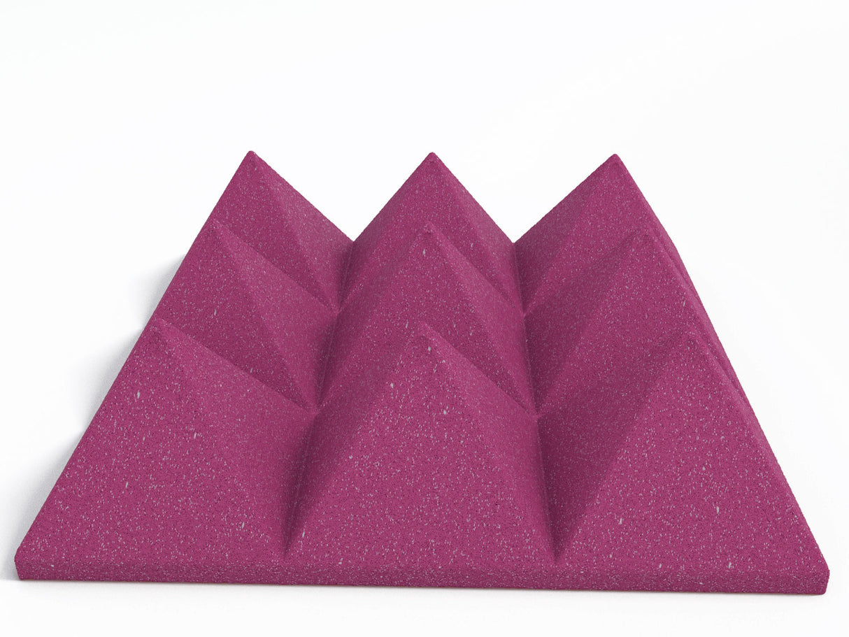 4 Inch Acoustic Foam Pyramid Style Panels - 13 Color Options