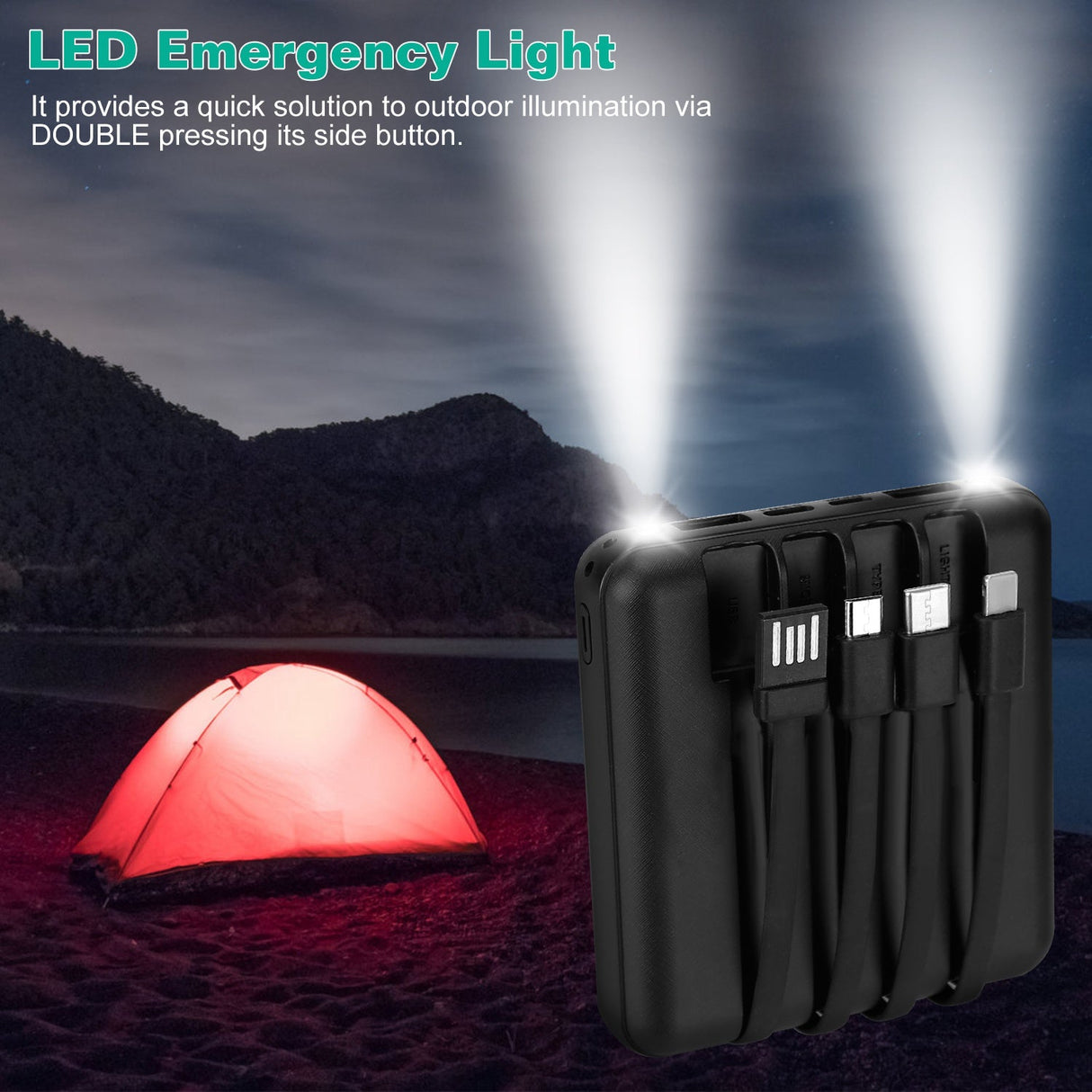 10000mAh Portable Charger Power Bank by DirectDeals