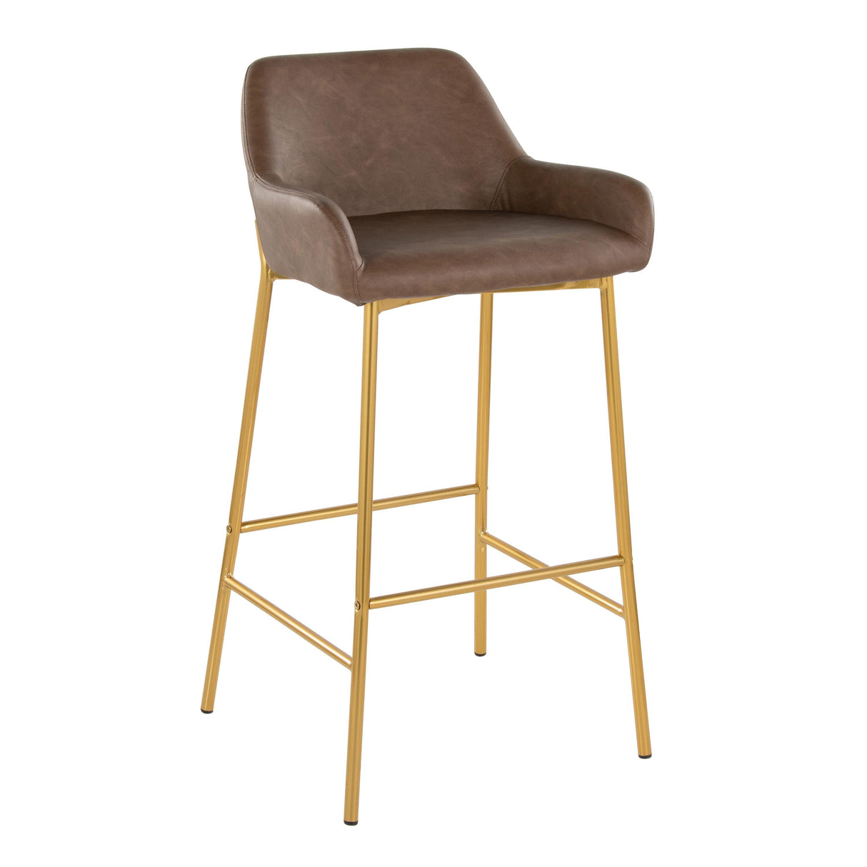 Daniella - Contemporary / Glam Fixed Height Bar Stool (Set of 2) by Couch.com