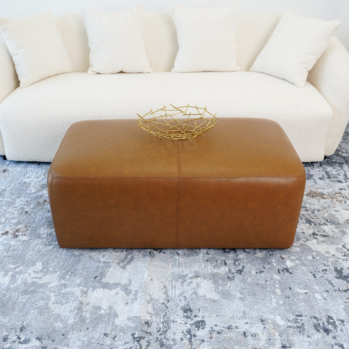Ingram - Ottoman - Tan by Couch.com