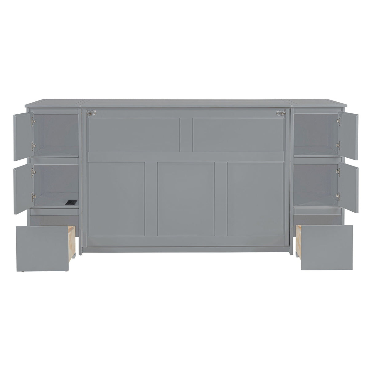 Murphy Bed With Drawers, Cabinets, And USB Ports by Couch.com