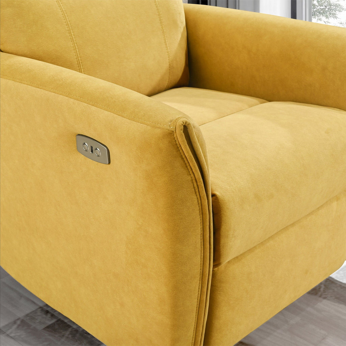 Asheville - Suede Recliner Chair by Couch.com